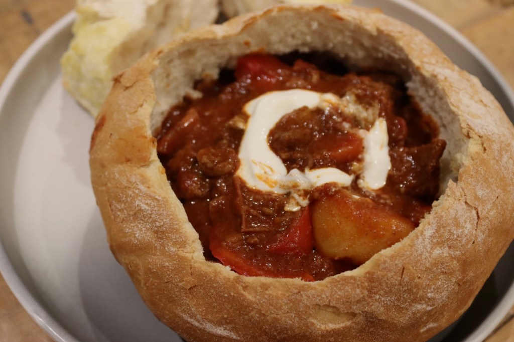 Beef Goulash Bread&nbsp;Bowl